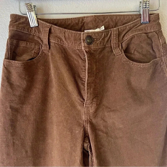 Faherty Julianne dyed corduroy straight leg pants jeans 26 organic cotton fall - Picture 3 of 9